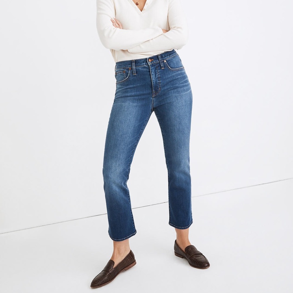 EUC Madewell Cali Demi-Boot Jeans in Lockwood Wash